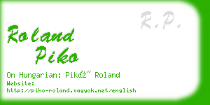 roland piko business card